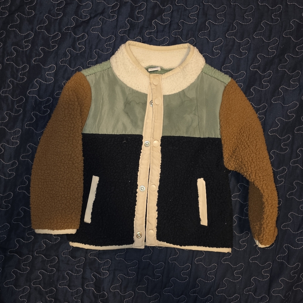 Colorblock Sherpa Jacket